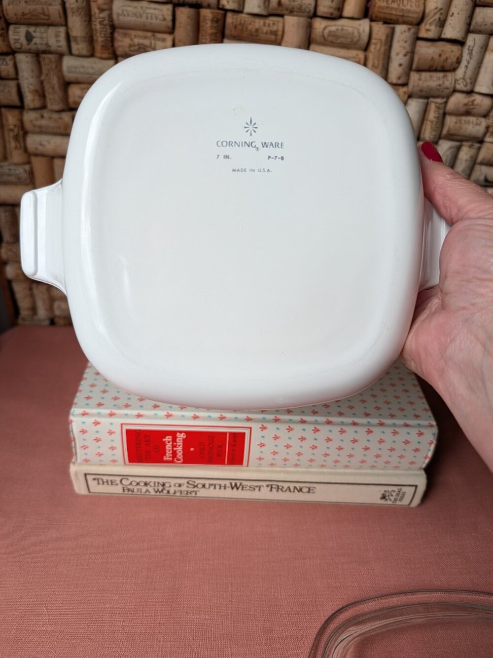 CorningWare Blue Cornflower P-7-B Vintage 7" Casserole Dish with Lid - Picture 7 of 11